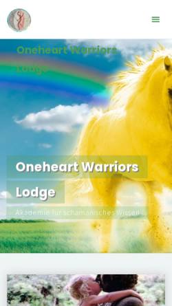 Vorschau der mobilen Webseite oneheartwarriors.at, Oneheart Warriors