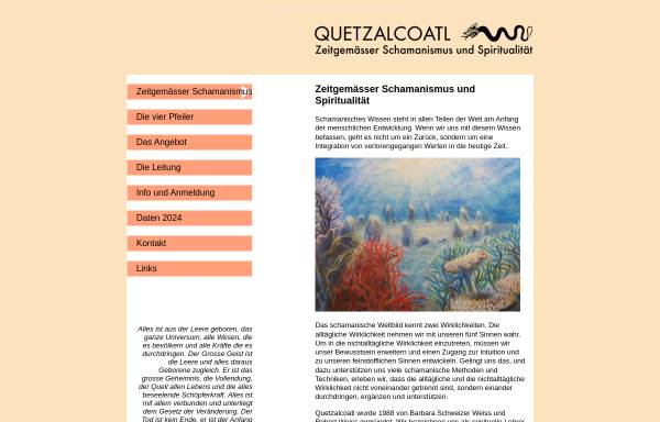 Vorschau von www.quetzalcoatl.ch, Quetzalcoatl - Zentrum für Schamanisches Wissen