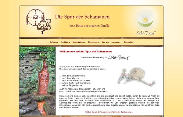 Vorschau von www.spur-der-schamanen.de, Die Spur der Schamanen - Schamanismus im Licht-Focus