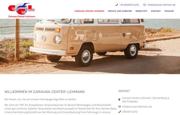 Vorschau von www.caravan-lehmann.de, Caravan Center Lehmann