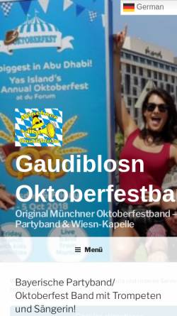 Vorschau der mobilen Webseite www.gaudiblosn.de, Gaudiblosn