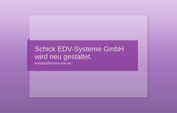 Vorschau von www.schick-edv.de, Schick EDV-Systeme GmbH