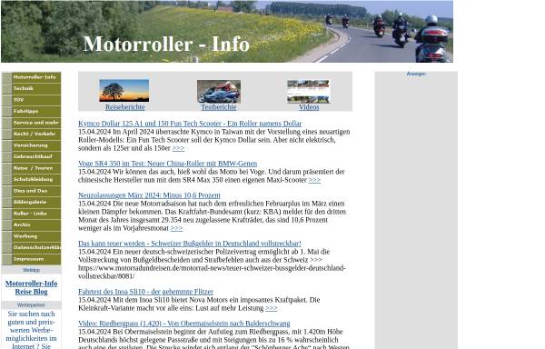 Vorschau von motorroller-info.de, Motorroller - Info