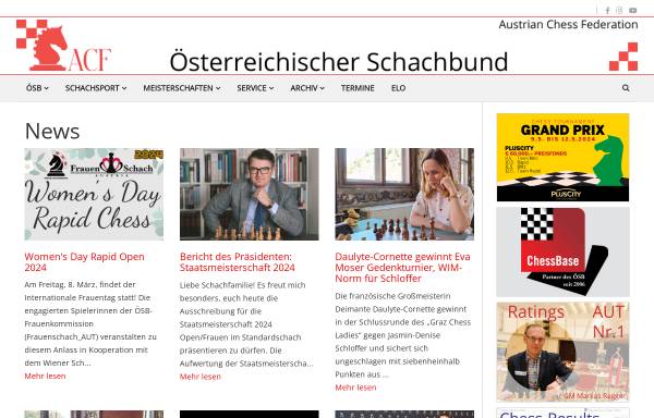 Vorschau von www.chess.at, Österreichischer Schachbund