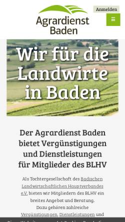 Vorschau der mobilen Webseite www.agrardienst-baden.de, Agrardienst Baden GmbH