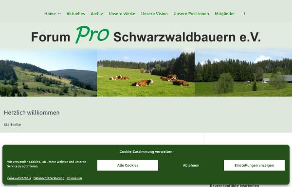 Vorschau von www.forumproschwarzwaldbauern.de, Forum pro Schwarzwaldbauern
