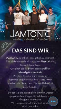 Vorschau der mobilen Webseite www.jamtonic.de, Jamtonic
