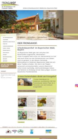 Vorschau der mobilen Webseite www.frongahof.de, Frongahof Birgit und Max Eckerl
