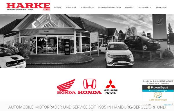Vorschau von www.honda-harke.de, Auto Harke