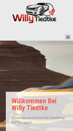 Vorschau der mobilen Webseite www.willytiedtke.de, Fa. Willy Tiedtke