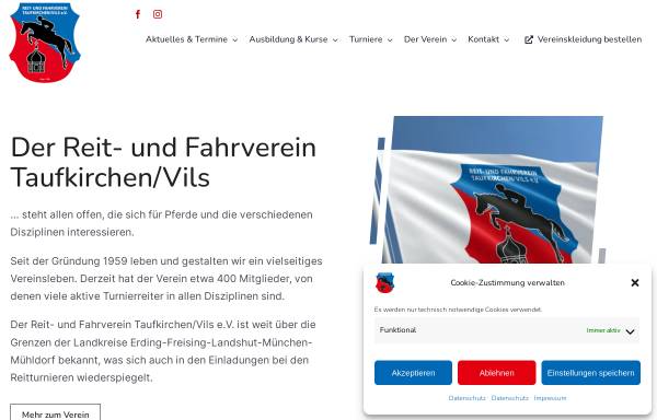 Vorschau von www.reitverein-taufkirchen-vils.de, Reit- und Fahrverein Taufkirchen/Vils e.V.