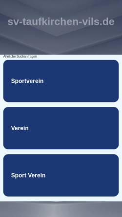 Vorschau der mobilen Webseite www.sv-taufkirchen-vils.de, Verein für Deutsche Schäferhunde - Ortsgruppe Taufkirchen/Vils e.V