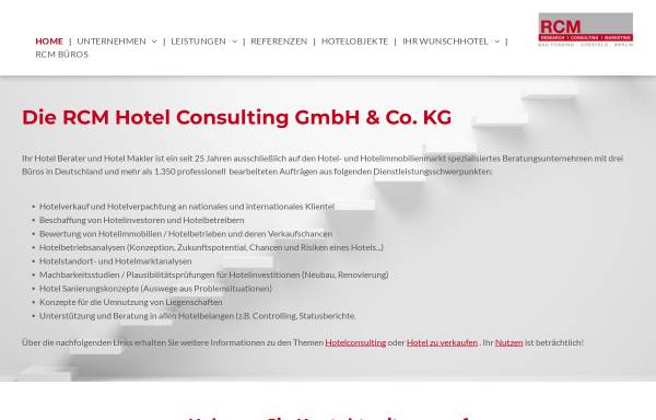Vorschau von www.rcm-consulting.com, RCM Hotel-Consulting GmbH & Co. KG