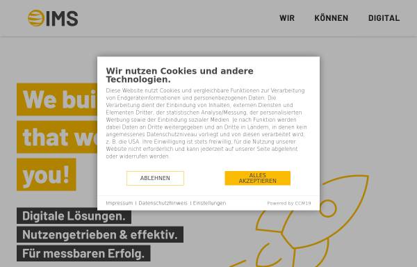 Vorschau von www.ims.de, IMS Internet Marketing Services