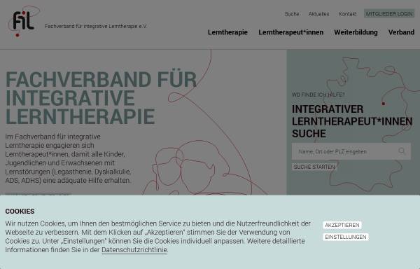Vorschau von www.lerntherapie-fil.de, Fachverband für integrative Lerntherapie e.V.