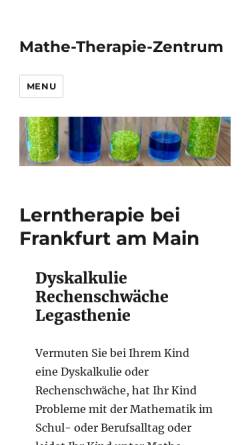 Vorschau der mobilen Webseite mathe-therapie-zentrum.de, Mathe-Therapie-Zentrum Friedrichsdorf