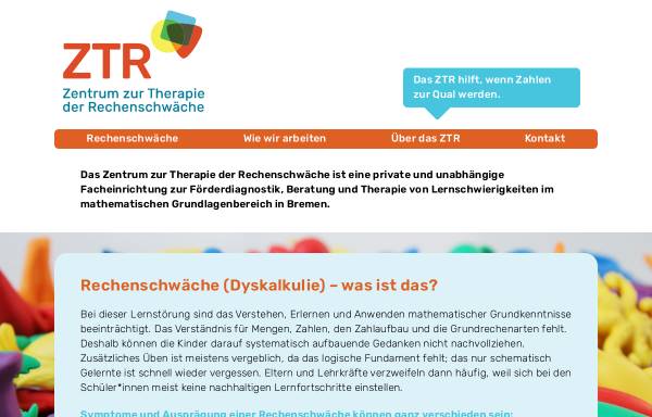 Vorschau von www.rechenschwaeche-bremen.de, Zentrum zur Therapie der Rechenschwäche Bremen und Oldenburg