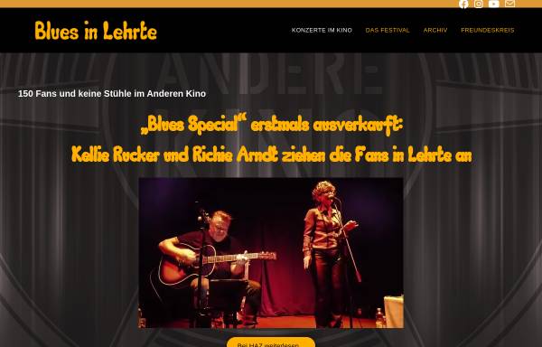 Vorschau von www.blues-in-lehrte.de, Festival: Blues in Lehrte