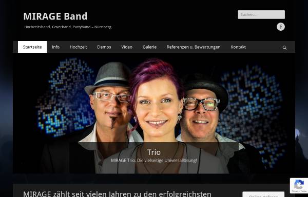 Vorschau von www.mirage-band.de, Mirage