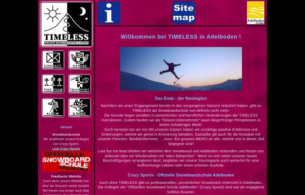 Vorschau von www.get-timeless.ch, Timeless Snowboarding