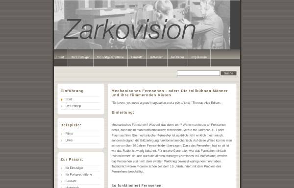 Vorschau von www.zarkovision.de, Zarkovision