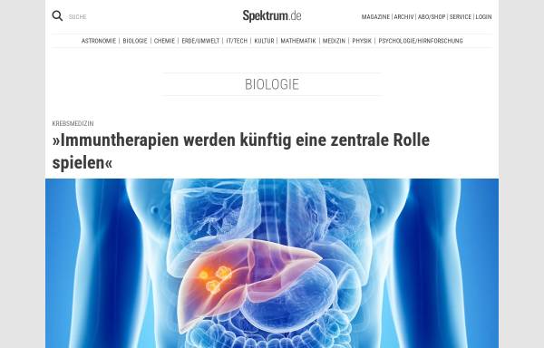 Vorschau von www.wissenschaft-online.de, Biologie by Wissenschaft-Online.de