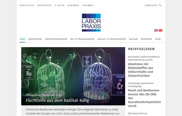 Vorschau von www.laborpraxis.vogel.de, LaborPraxis