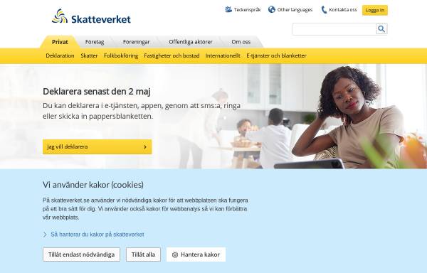 Vorschau von www.skatteverket.se, Das Steueramt