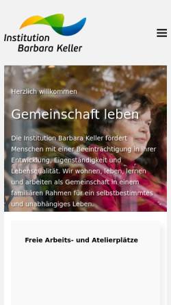 Vorschau der mobilen Webseite www.barbara-keller.ch, Barbara Keller Heim