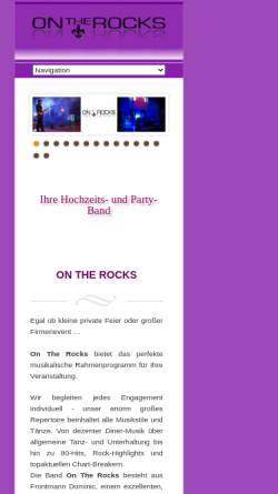 Vorschau der mobilen Webseite www.ontherocksmusic.de, On the Rocks