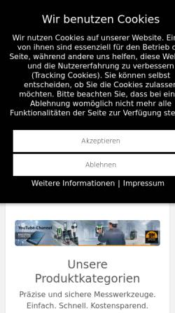 Vorschau der mobilen Webseite www.laserliner.com, UMAREX GmbH & Co.KG