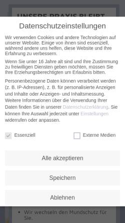 Vorschau der mobilen Webseite drvondergathen.de, Dr. von der Gathen, Zahnarzt