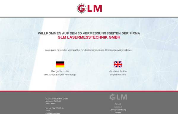 Vorschau von www.glm-laser.de, GLM Lasermeßtechnik GmbH