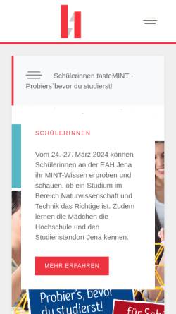 Vorschau der mobilen Webseite www.thueko.de, Thüringer Koordinierungsstelle NWT