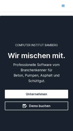 Vorschau der mobilen Webseite www.cibamberg.de, Computer Institut Bamberg