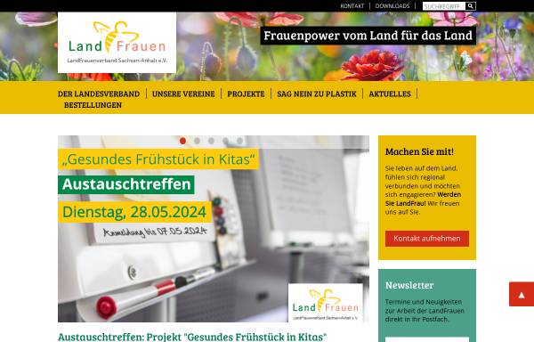 Vorschau von www.lfv-sachsenanhalt.de, Landfrauenverband Sachsen-Anhalt e.V.