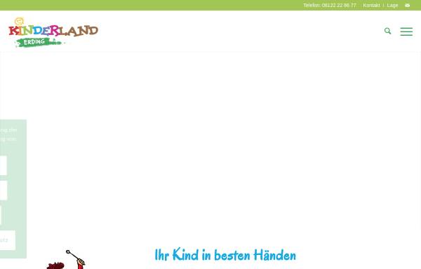 Vorschau von www.kinderland-erding.de, Kinderland Erding e.V.