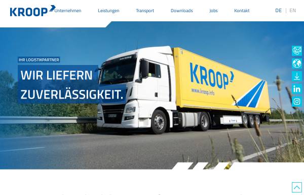 Vorschau von www.kroop.info, Compass Transport Logistik GmbH