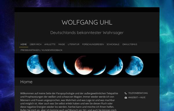 Vorschau von www.wolfgang-uhl.de, Astrologe Wolfgang Uhl