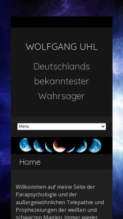Vorschau der mobilen Webseite www.wolfgang-uhl.de, Astrologe Wolfgang Uhl