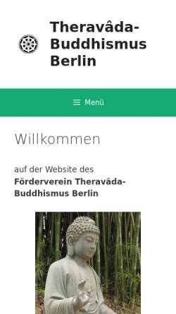 Vorschau der mobilen Webseite www.ftbb.de, Förderverein Theravâda-Buddhismus Berlin e.V.