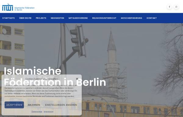 Vorschau von www.islamische-foederation.de, Islamische Föderation Berlin
