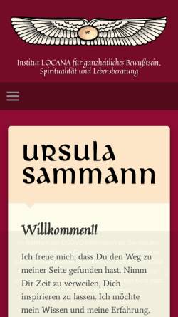 Vorschau der mobilen Webseite www.sammann.net, Sammann, Ursula