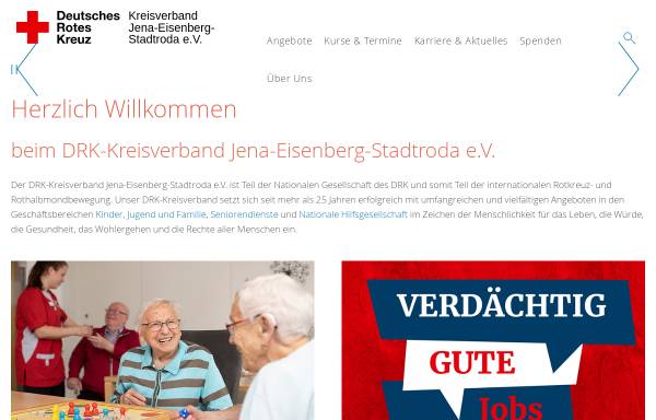 Vorschau von www.drk-jena.de, DRK-Kreisverband Jena-Eisenberg-Stadtroda e.V.