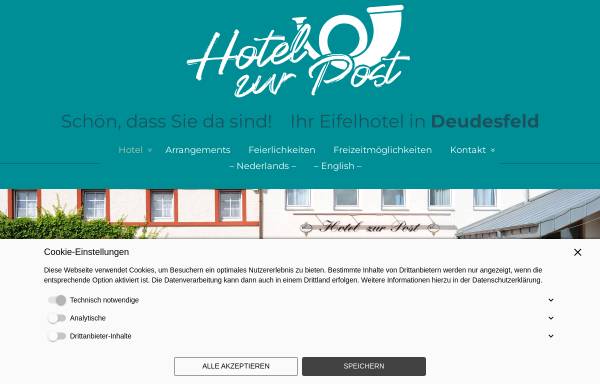 Vorschau von www.hotelzurpost-deudesfeld.de, Hotel zur Post