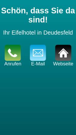 Vorschau der mobilen Webseite www.hotelzurpost-deudesfeld.de, Hotel zur Post