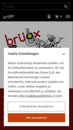 Vorschau der mobilen Webseite www.brueox.de, Brüox Kempten