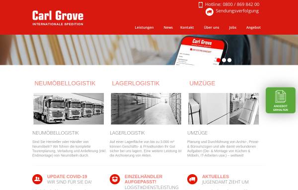 Vorschau von www.grove-online.de, Carl Grove GmbH & Co.KG