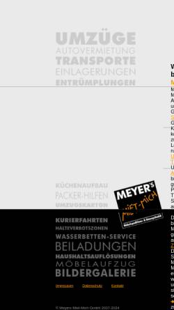 Vorschau der mobilen Webseite www.meyers-miet-mich.de, Meyers Miet Mich Möbelspedition- und UmzugsGmbH