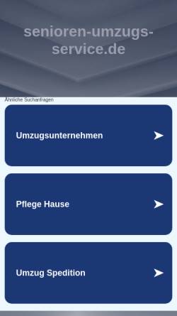 Vorschau der mobilen Webseite www.senioren-umzugs-service.de, SUS Franchise GmbH